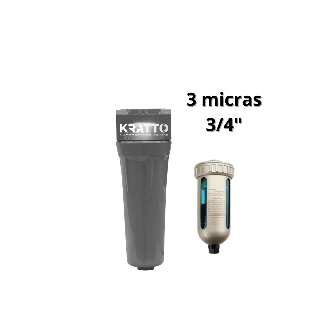 Filtro de Línea Q-015 KRATTO 1500L/min -3/4